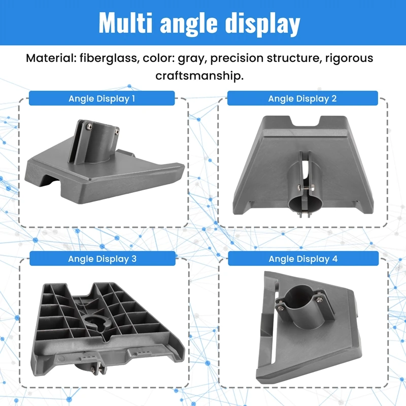 Imagem -04 - Adaptador de Tubo Redondo para Starlink Gen Pole Mount Bracket Plate Roof Mount Accessories Pipe Adapter