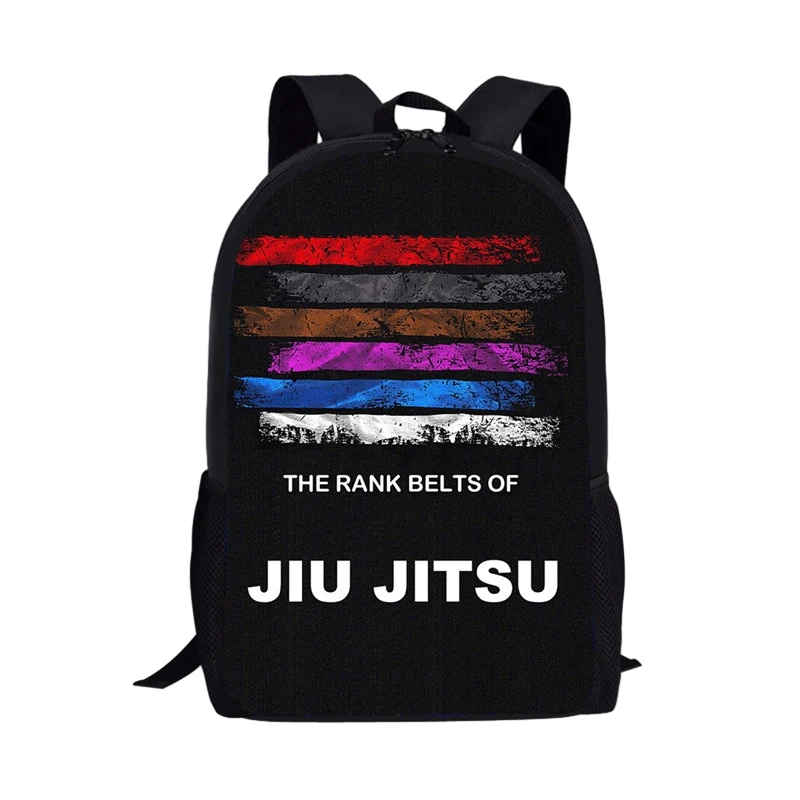 JIU JITSU ransel untuk remaja laki-laki Bjj sabuk peringkat Anime siswa anak-anak muda tas sekolah ransel Wanita Pria tas buku anak-anak