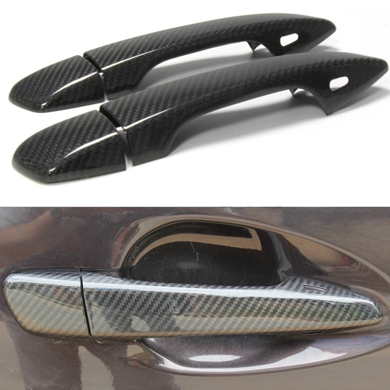 Real Carbon Fiber Car Door Handle Covers For Lexus GS IS ES CT RX 300 350 450h 2009-2013 Trims Decoration Protector Accessories