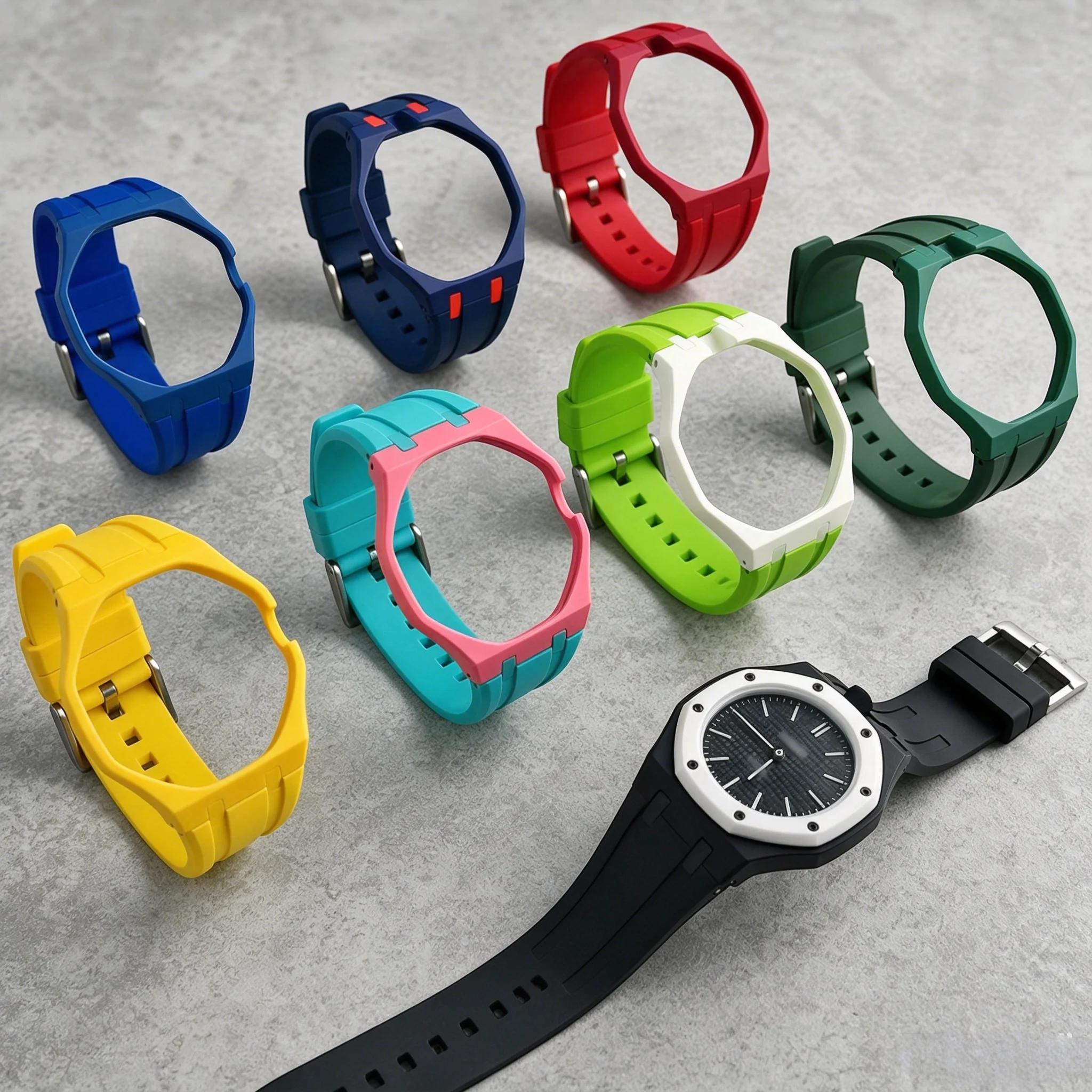 for-swatch-x-ap-royal-pop-ceramic-modification-kit-watch-case-fkm-rubber-strap-pocket-changer-for-3-clock-12-clock