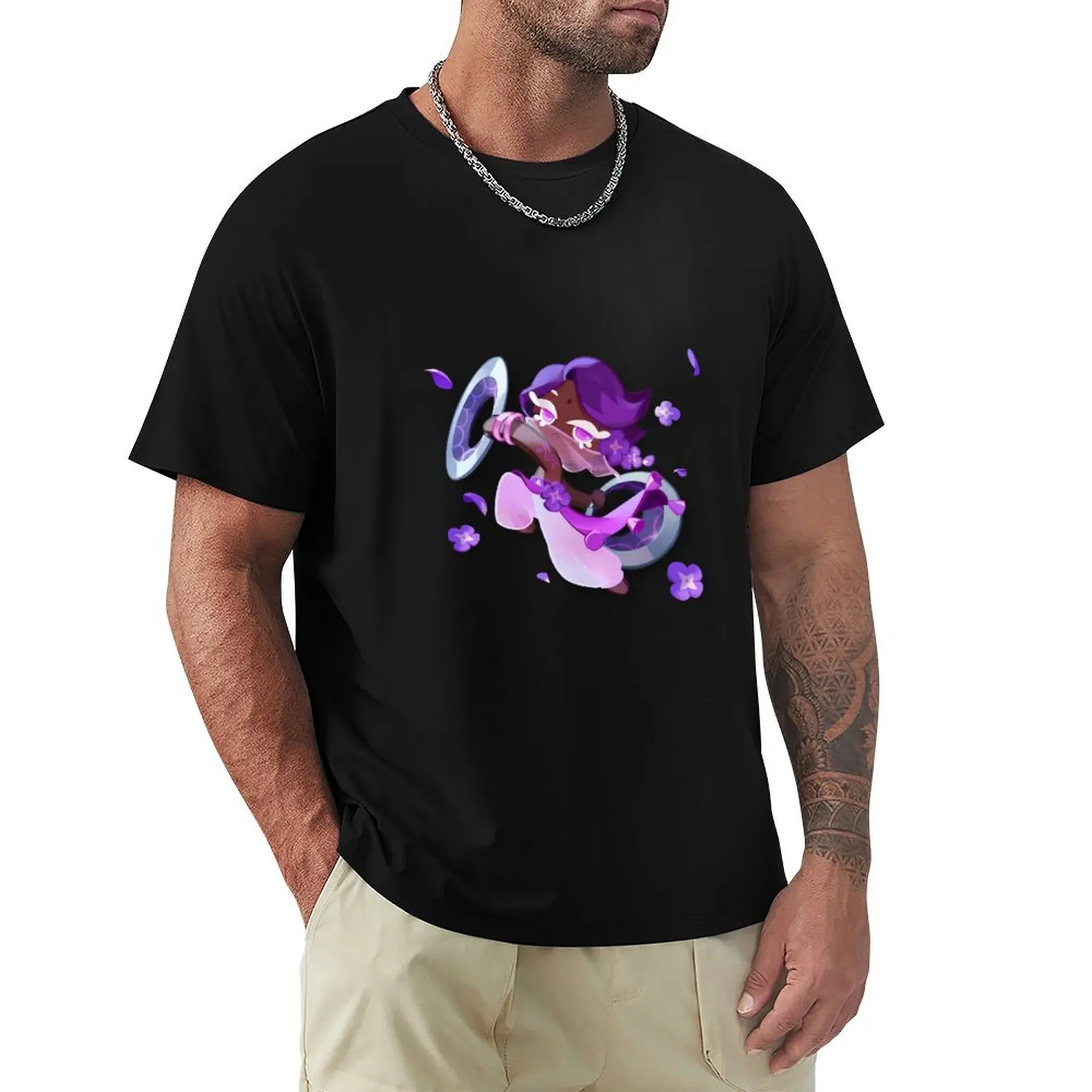 

Lilac Cookie T-Shirt tees Short sleeve tee baggy shirts shirts men