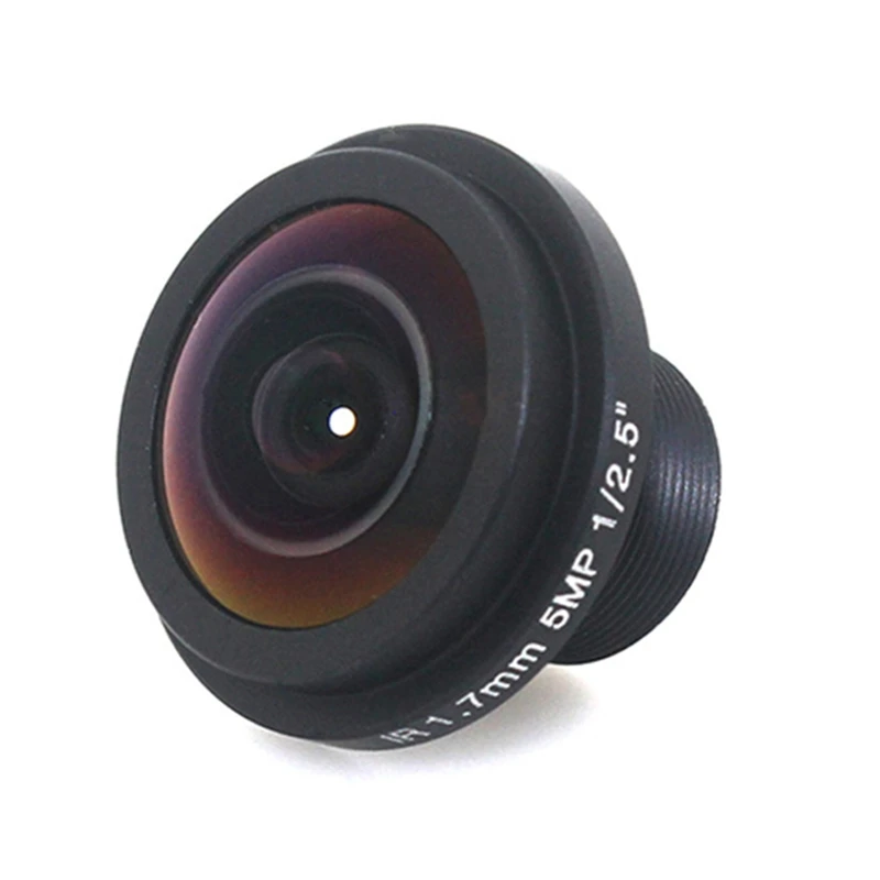 เลนส์พาโนรามา Fisheye 1.7 มม. 5MP เลนส์เฝ้าระวังความปลอดภัย 360 องศา