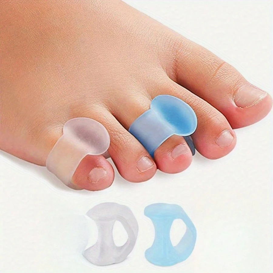 10pcs Gel Toe Separator, Durable Toe Spacers, Toe Protector Silicone Toe Stretchers For Men And Women Easy Wear In, Unscented