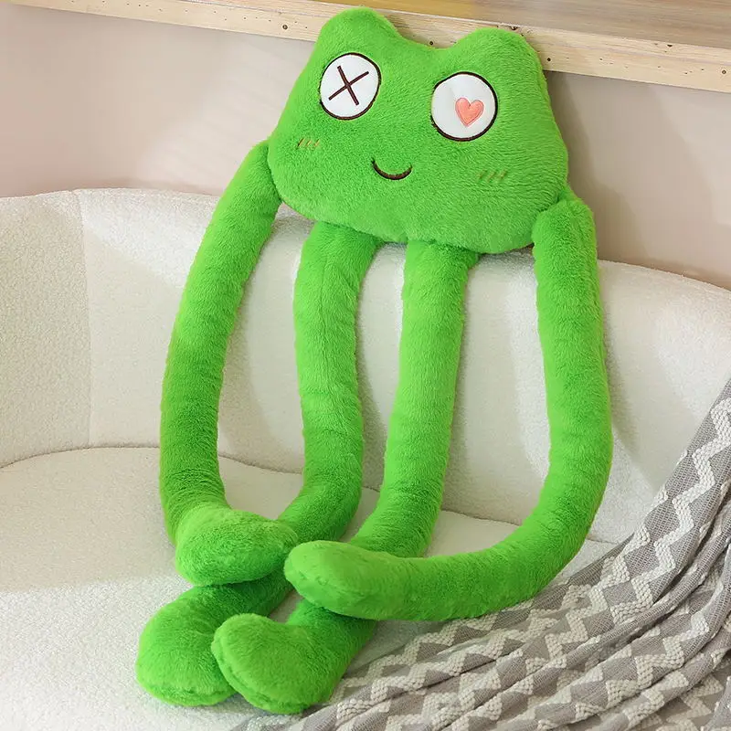 Coussin Kawaii à sulfJambes pour Enfant, Chat Noir, Beurre, Créatif, Poulpe, Grenouille, Lapin, Câlin, Animal en Peluche, Jouet Cadeau de Noël, Nouvelle Collection 2024