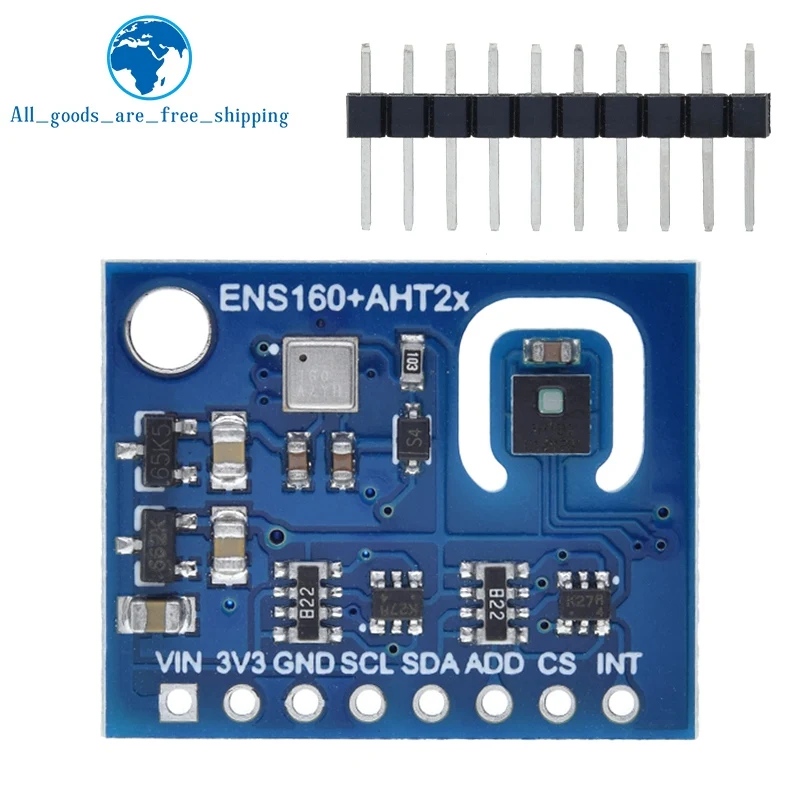 Imagem -02 - Dióxido de Carbono para Arduino Tvoc Qualidade do ar e Temperatura e Umidade Sensor Ens160 Aht21 Ccs811 Co2