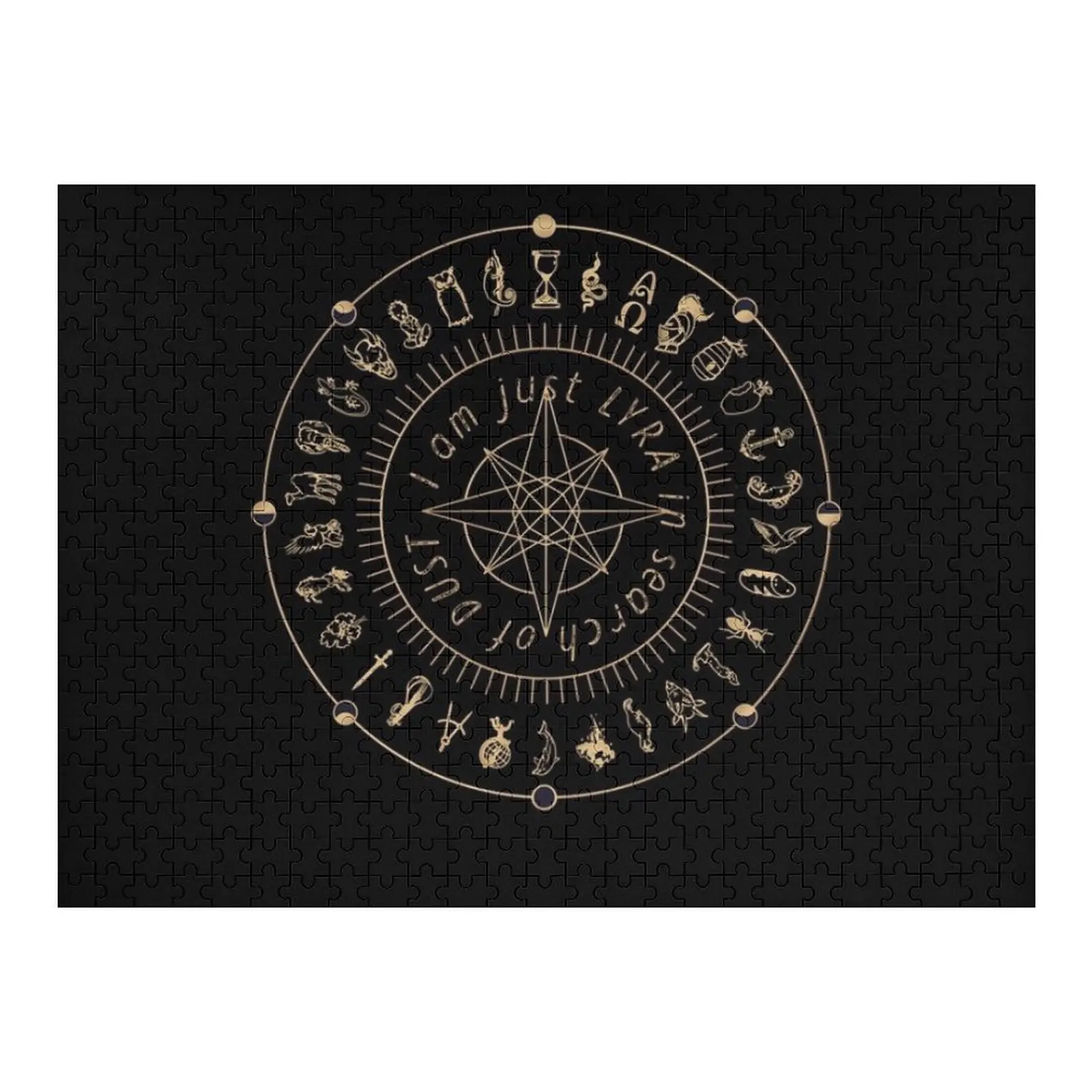 

Gift For Men His Dark Materials - Alethiometer Christmas Jigsaw Puzzle Personalized Gift Wood Animals Baby Wooden Puzzle