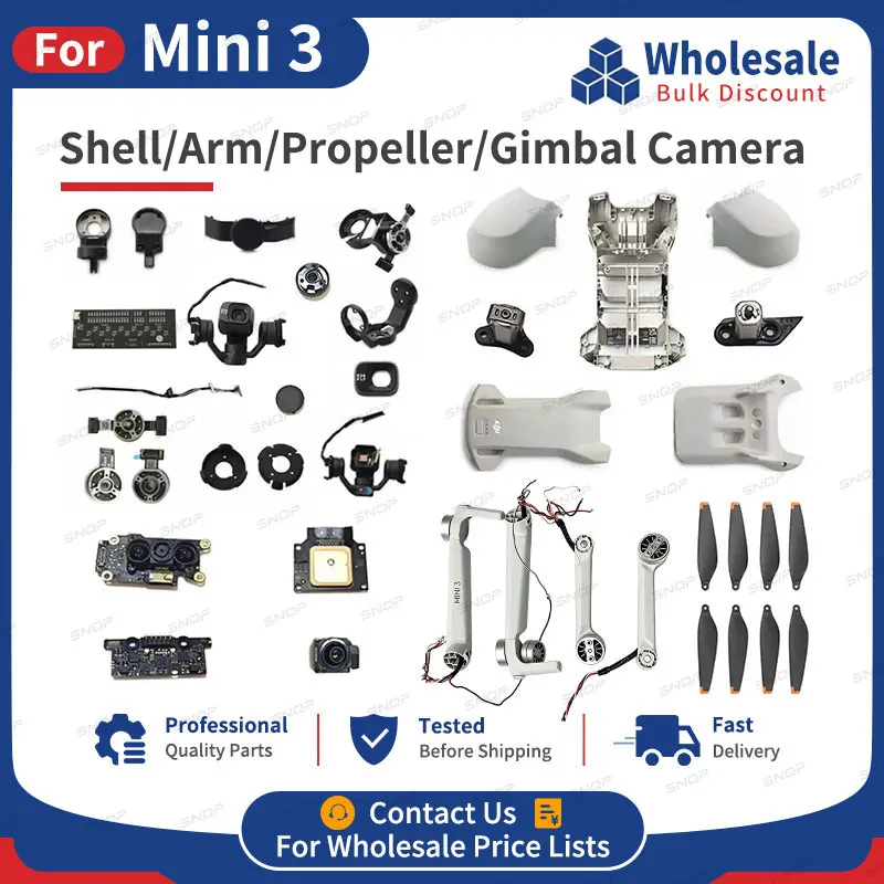 Image of SNQP Gehäuse-Mittelabdeckung Gimbal-Kamera für DJI Mini 3 Signalleitung ESC-Modul Arm Ersatz Reparatur Ersatzteile