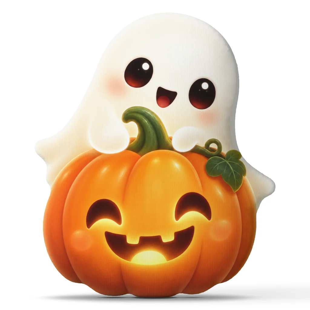 Cute Halloween Ghost Hugging Jack O Lantern Shaped Stuffed Pillow Pumpkin Cushion Throw Pillow Sofa Home Decor Autumn Gift