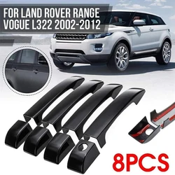 Car Door Handle Covers Trim Gloss Black Exterior Door Handles Cover For Land Rover Range  L322 2002-2012