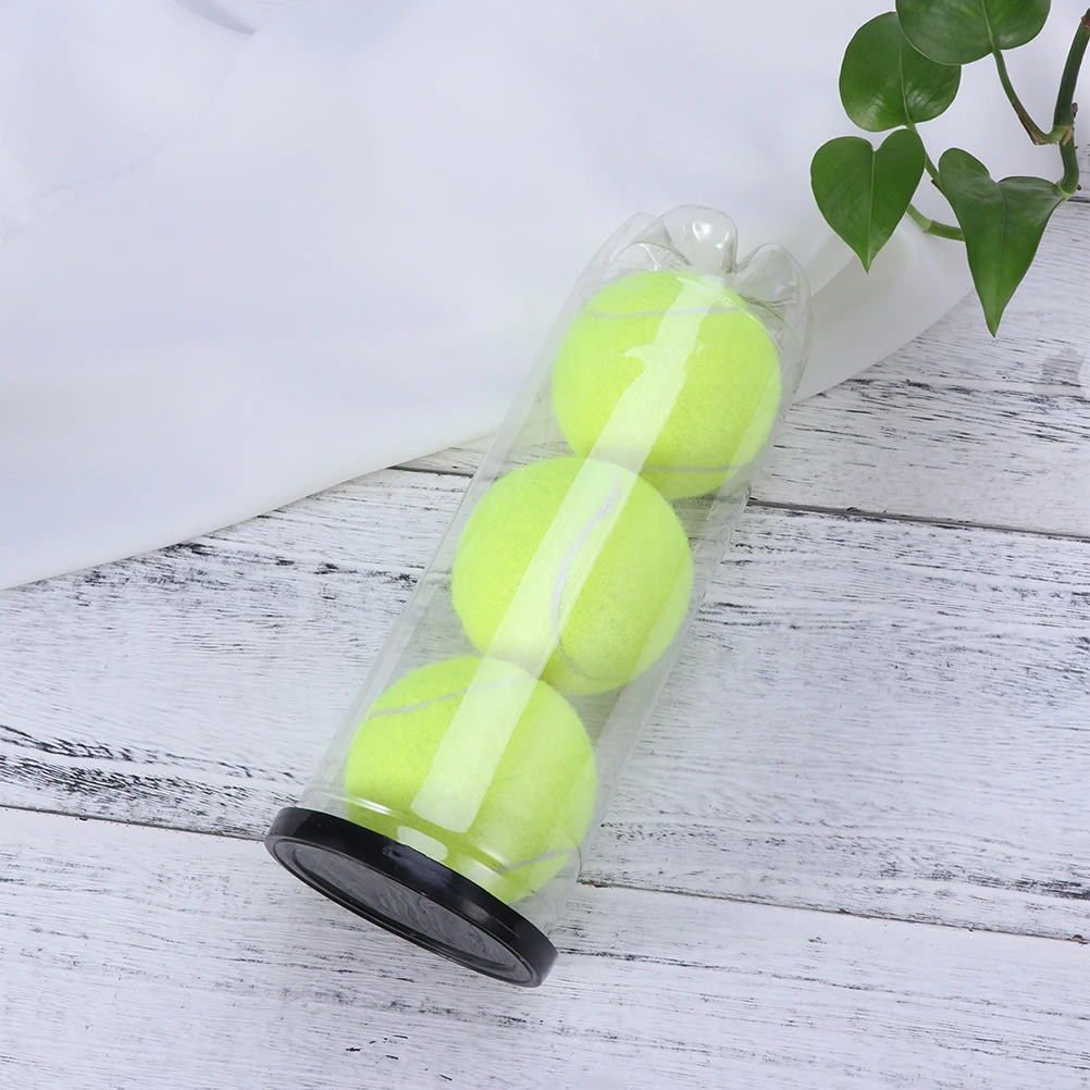 

3 Pcs Tennis Cylinder Supply Balls Case Baseball Tennies Container Can Pvc Saver Empty