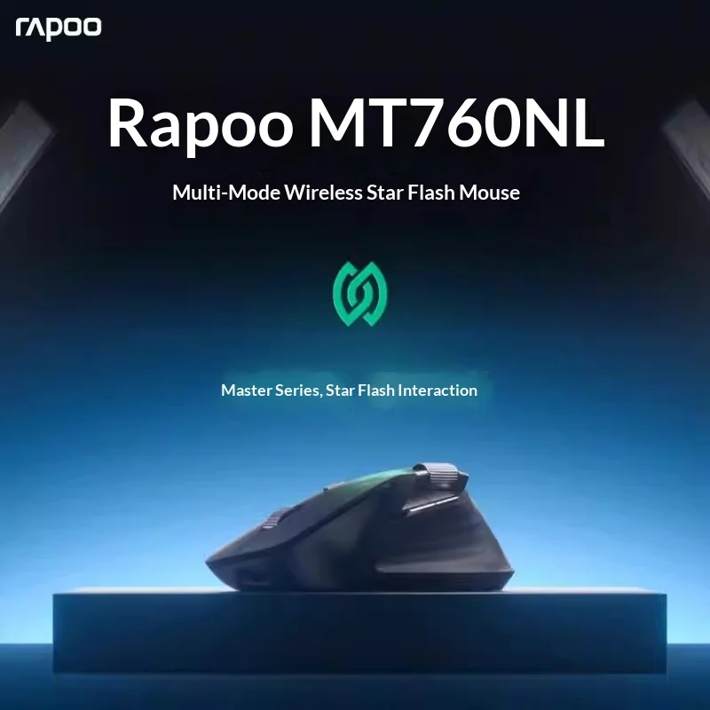 Rapoo MT760NL Mouse Three Mode Hall Effect Magnetic Side Scroll Wheel Chip PixArt PAW3311 Optical Sensor Wireless Mouse 2K Mouse