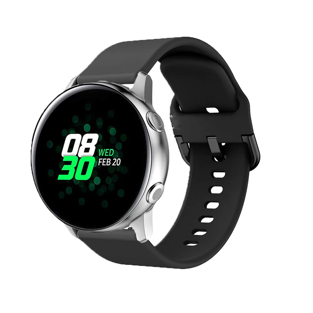 Correa deportiva para Samsung Galaxy Watch 3/4/5/5pro, pulsera de silicona suave para Galaxy Watch Active 1/2/3, 20/22mm