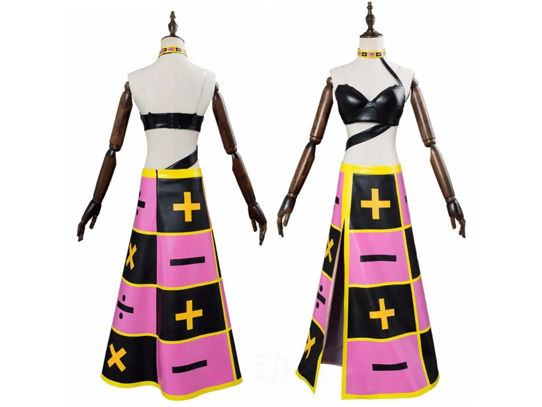 JoJo's Bizarre Adventure Trish Una Cosplay Costume Cute JK Girl Uniform Set Full Set with Wig for Cosplay Performance view 2