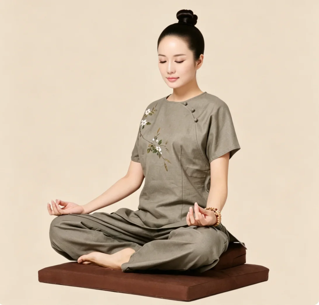 Meditation Cushion Zafu - Подушка для медитации Zafu с вышивкой