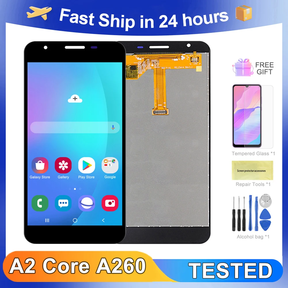 A2 Core 5.0\'\'For Samsung For A260 A260F A260G LCD Display Touch Screen Digitizer Assembly Replacement