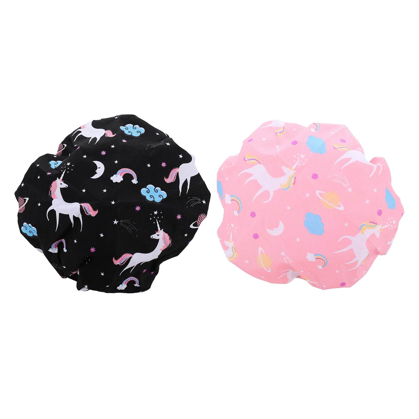 

2 Pcs Double Layer Waterproof Adjustable Hair Bonnet Women Head Towels For Women Caps Night Sleeping Hair Bonnet Hat Makeup
