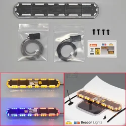 LED Red/blue/yellow Warning Lights Engineering Dome Light for 1/10 1/14 Crawler Car Tamiya RC Truck SCANIA 770S VOLVOO BENZ MANN