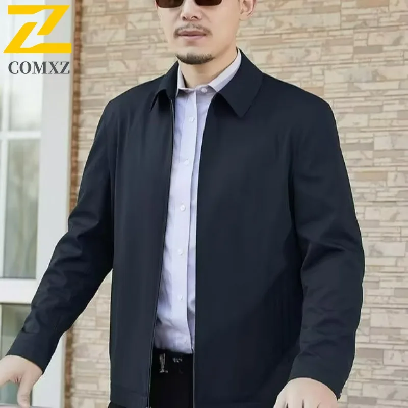 

Premium Business Jacket Male 2025 New Casual Refined Outdoor Office Outerwear Light Luxury Comfort Wear Spring Autumn Coat
