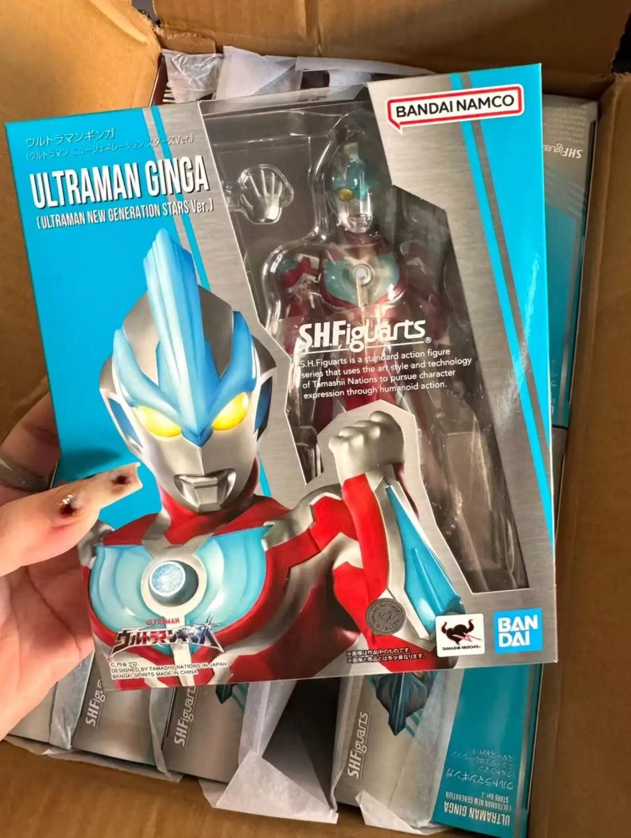

Bandai SHF Ultraman Galaxy New Generation Star Ver Ultraman Jinga Подвижная фигурка Модель