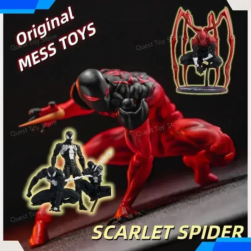 

Mess Toys Superior Spider-Man Figurine Model PVC Black Red Spider Man Toy Collect KO Action Dolls For Collection Gift IN stock