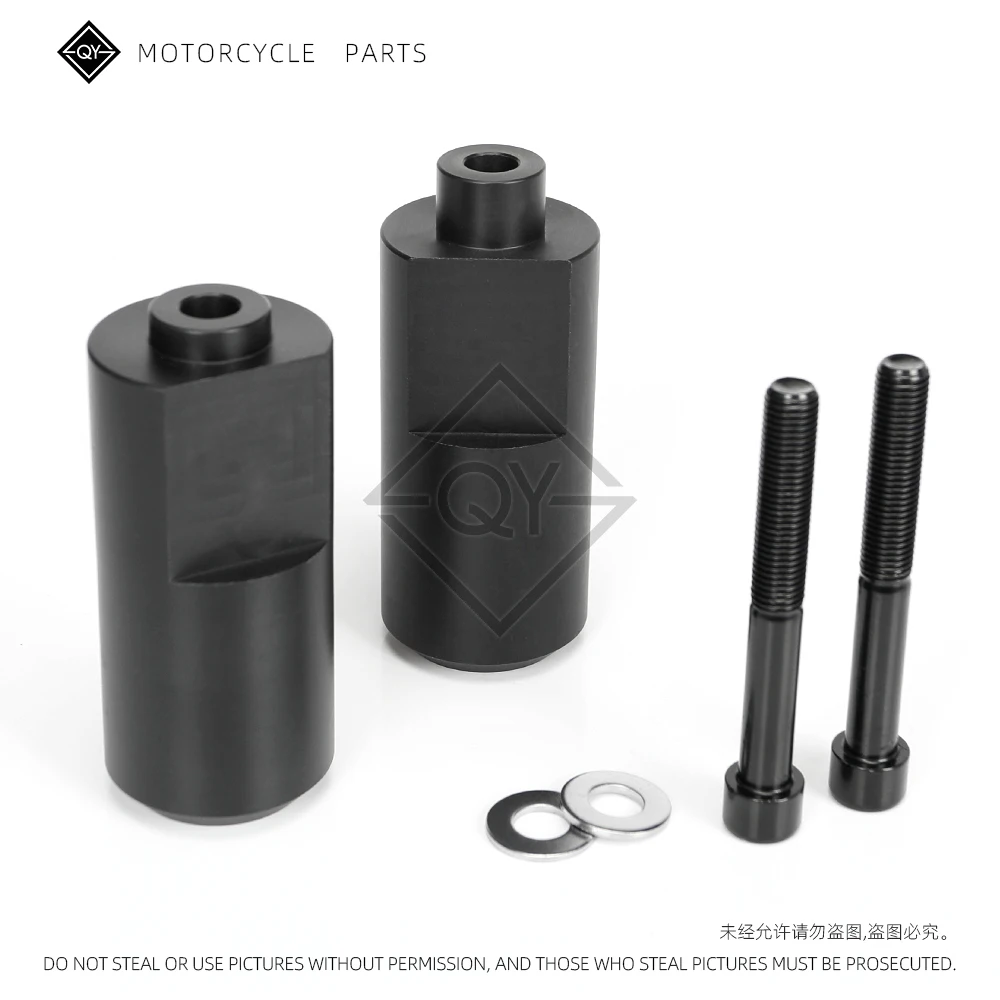 LQYL دراجة نارية الكربون الأسود لا قطع الإطار المتزلجون تحطم السقوط حماية لياماها YZF R1 YZFR1 YZF-R1 2004 2005 2006