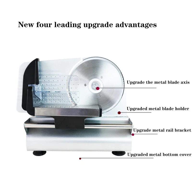 ماكينة تقطيع الطعام المنزلية الكهربائية 110 فولت/220 فولت ماكينة تقطيع شرائح لحم الضأن ولحم البقر ماكينة تقطيع اللحوم الاحترافية
