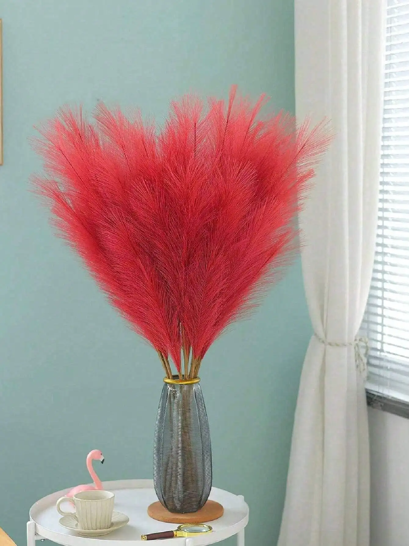 Red Artificial Reeds for Wedding Party Decoration
