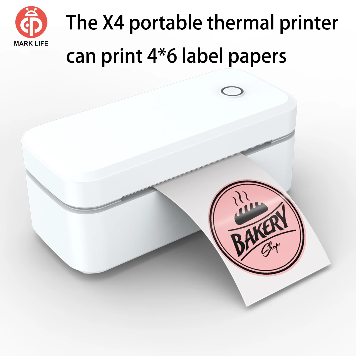 X4 Thermal Label Printer Portable Bluetooth-compatible Printer for Packages Printing Automatic Label Recognition