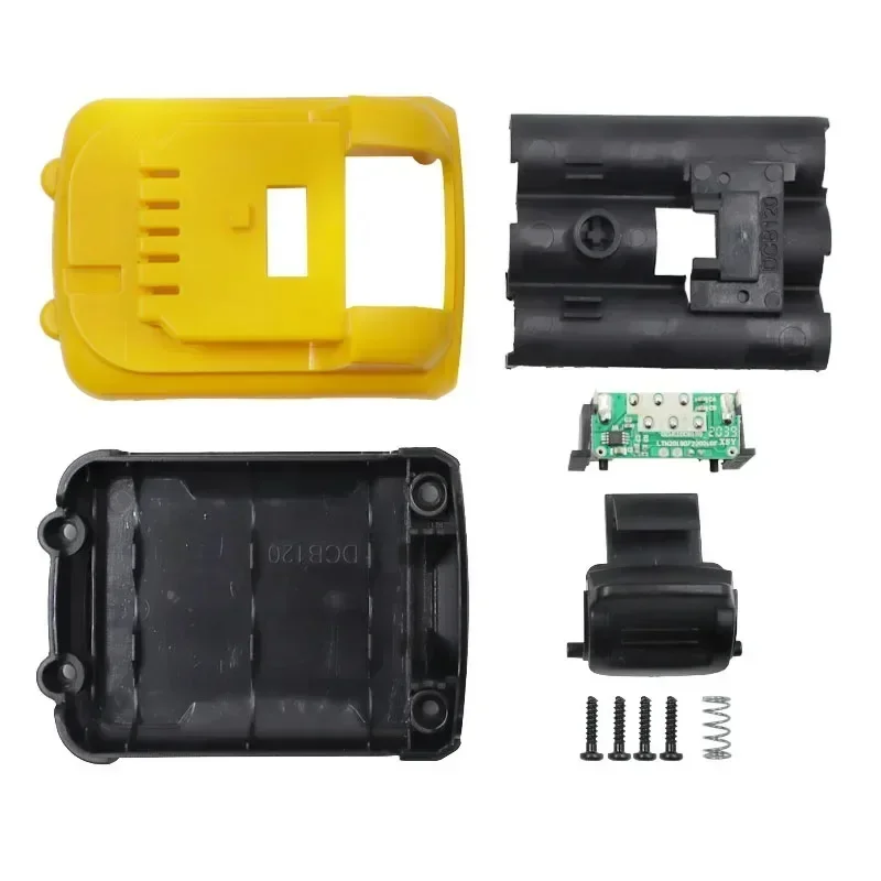 For DeWalt 10.8V 12V Lithium Ion Battery Dcb125 Case PCB Charging Protection Plate 3 X 18650 DCB120 Lithium Battery Plastic Case