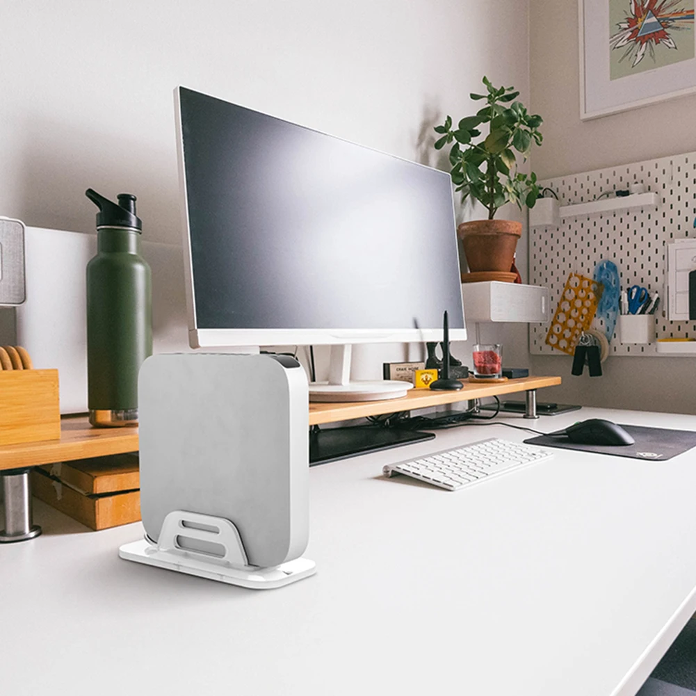 Soporte de pared/escritorio, base de montaje para escritorio, soporte para ordenador que ahorra espacio, soporte de almacenamiento para portátil, ligero para Chip Mini 2023 M2