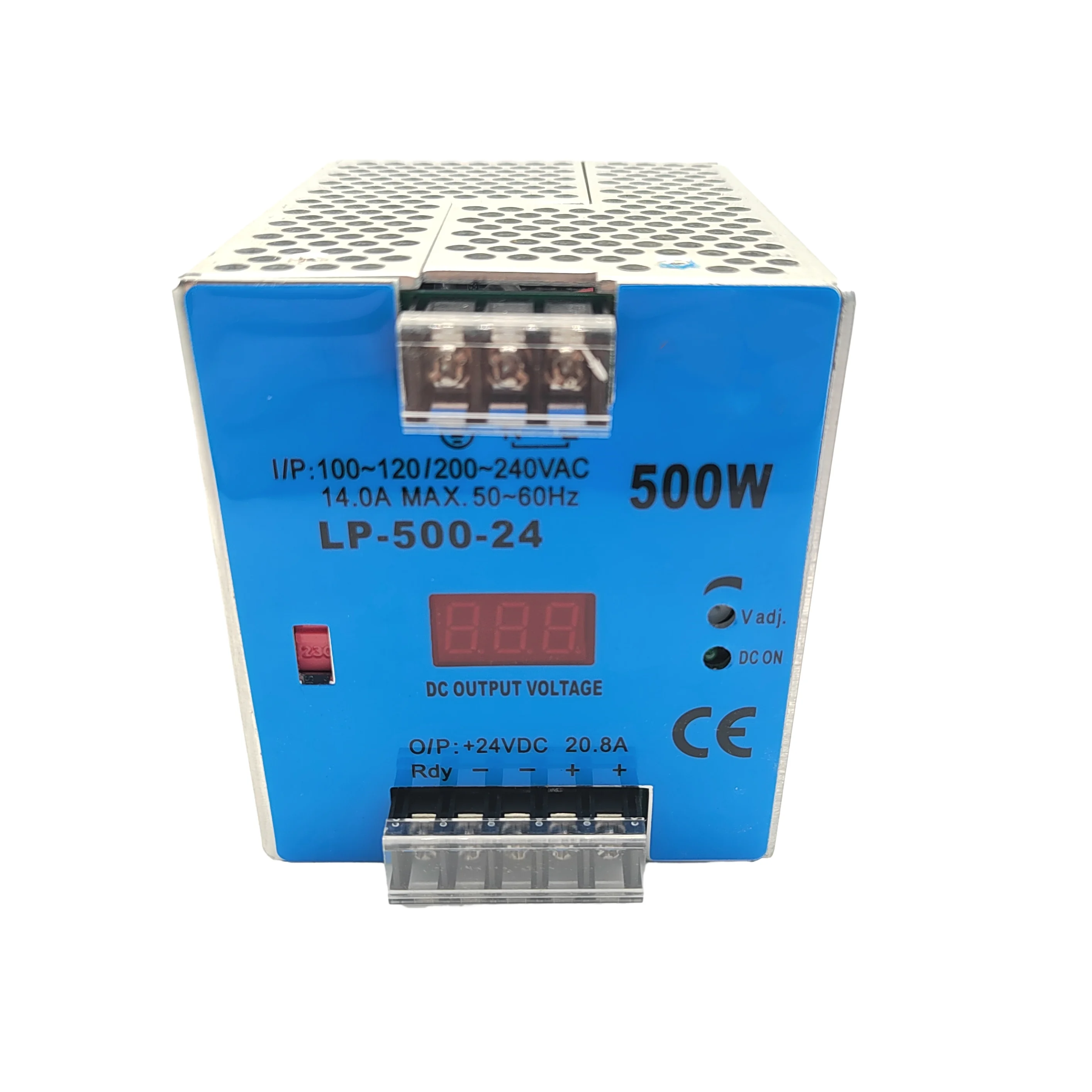 24V 12V Digital Display Switching Power Supply 500W Mini size Din Rail Single Output  100-240V input LP.500W Power Suppliers