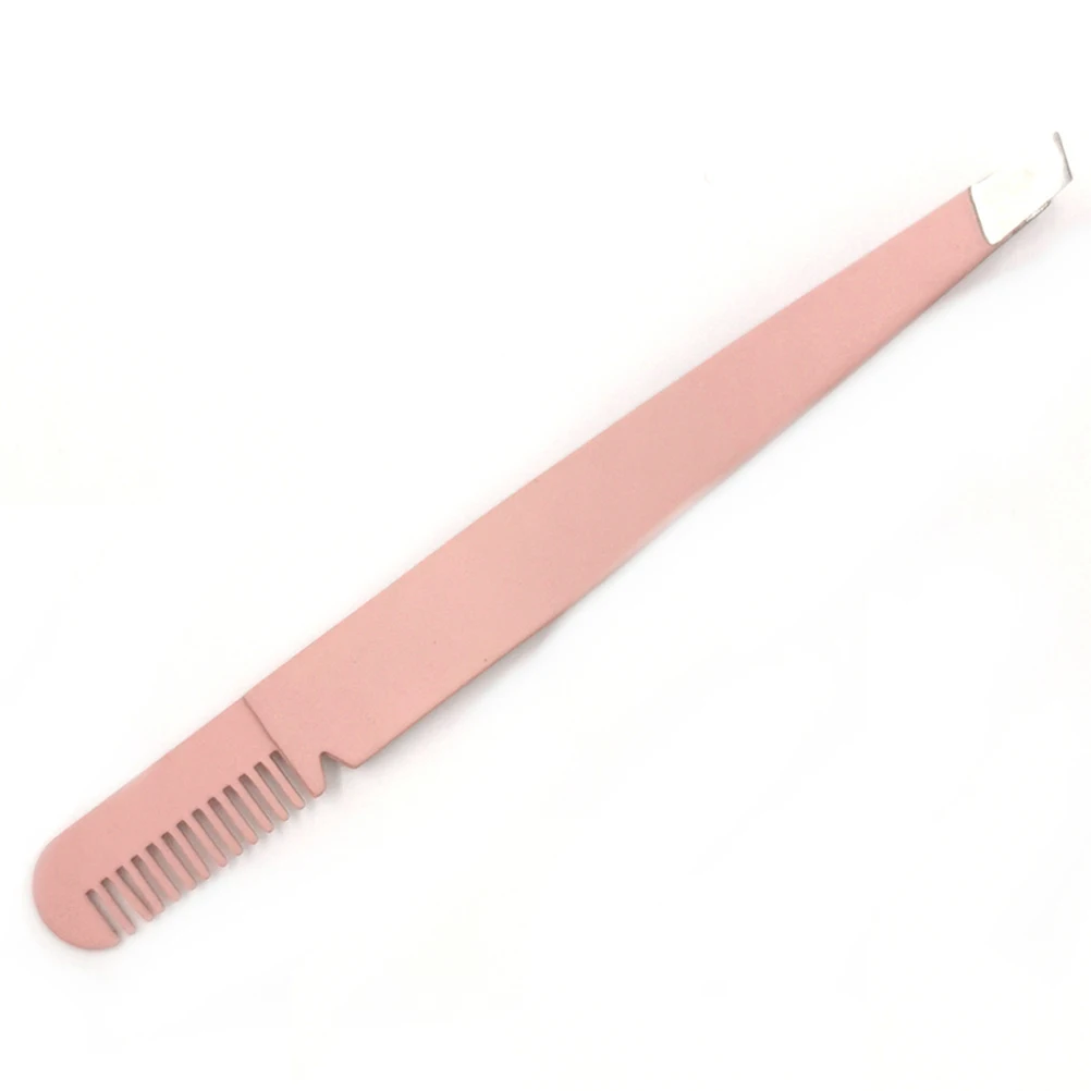 

3pcs Comb Tweezers Eyebrow Clamps Shaping Eyebrow Tweezers Clip Hair Removal Tool Stainless Steel Makeup Tools