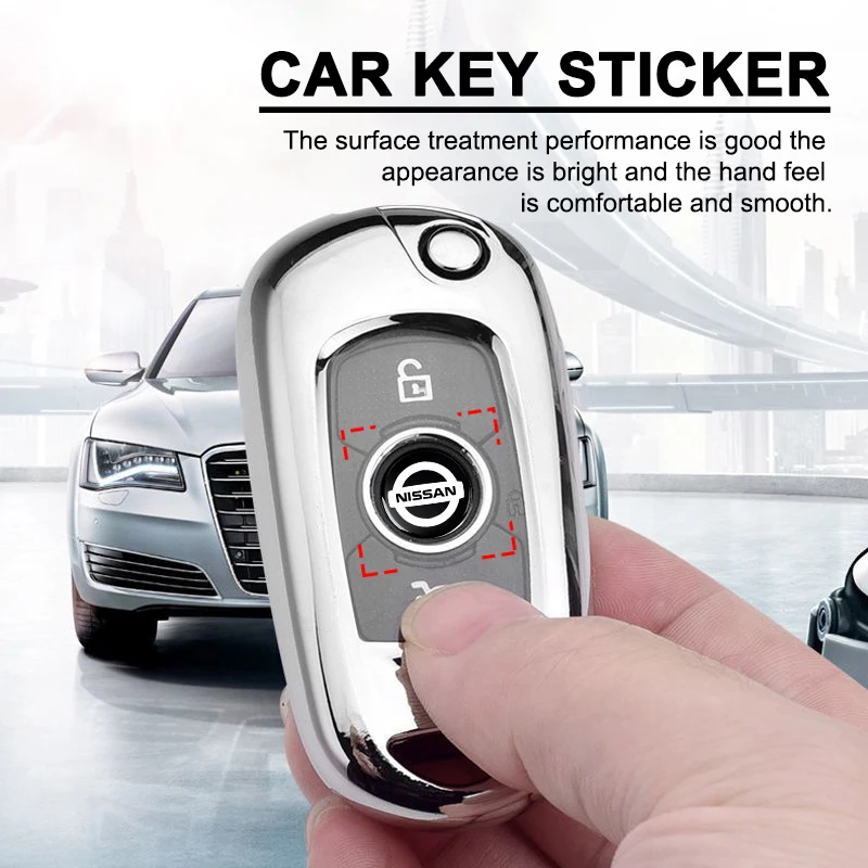 New 11mm 14mm Fob Car Logo Sticker for Car Remote Control Key For Lada Kia Mazda Renault Peugeot Dacia Ford Volkswagen Infiniti view 4