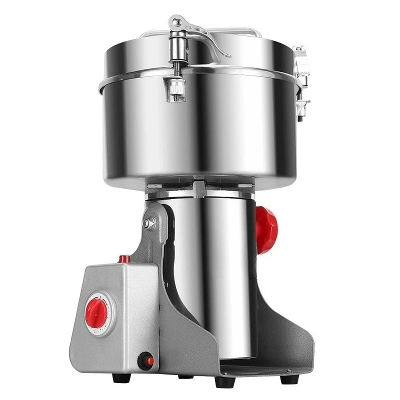 304 Stainless Steel Electric Grain Grinder Household Superfine Mill for Cereals Herbs Powder 800g Capacity