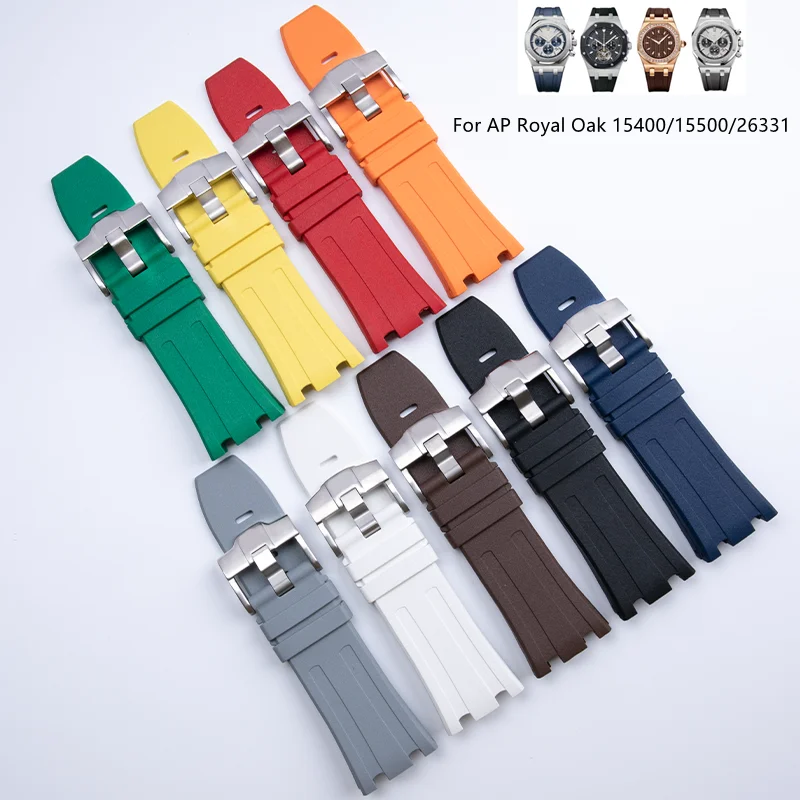 

26mm Fluororubber Bracelet for AP Audemars Piguet Royal Oak Offshore Series 15400/15500/26331 watch strap Waterproof Watchband