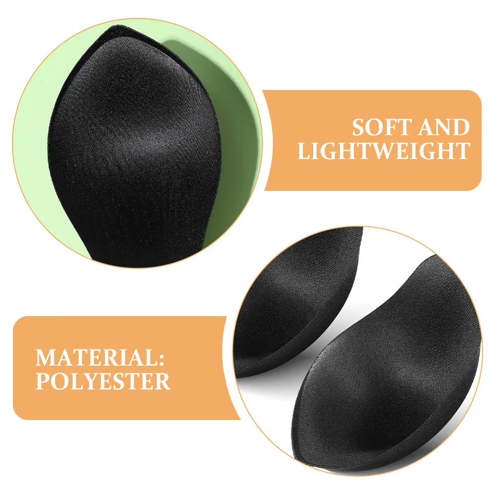 4pcs 3D Swim Trunks For Men Black Padded Bulge Enhancing Underwear Cup U-Shape Pouch Foam Support Swimwear Briefs image 4
