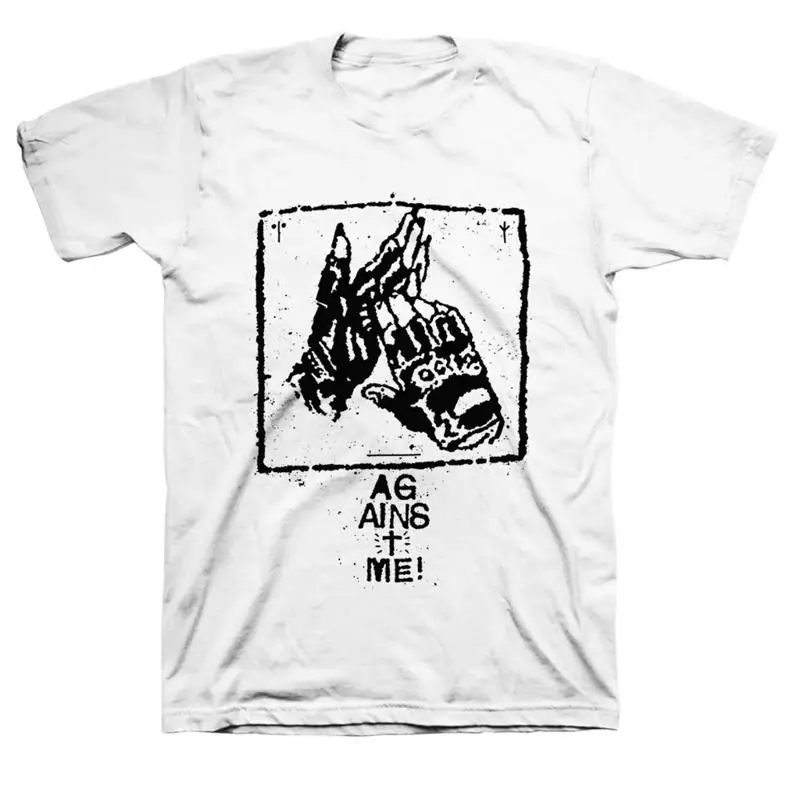

Hot Popular Against Me Band White T Shirt Cotton S 234XL