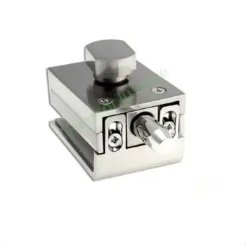 Dvojité skleněné dveřní západky zámek z nerezové oceli 304, bez otvoru, obousměrné odemykání bezrámové skleněné dveře pro domácí kancelář 8 nejlepší prodej Zámky skleněných dveří bez vrtání - №2