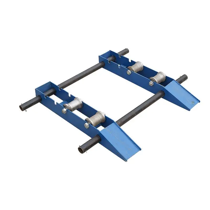 CX horizontal earth cow small track type pay-off frame solid steel wheel tray frame