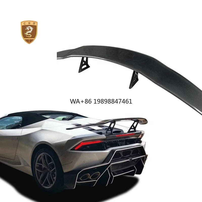 MSY Style Full Carbon Fiber Spoiler for Lamborghini Huracan LP580-2 LP610 Rear Wing