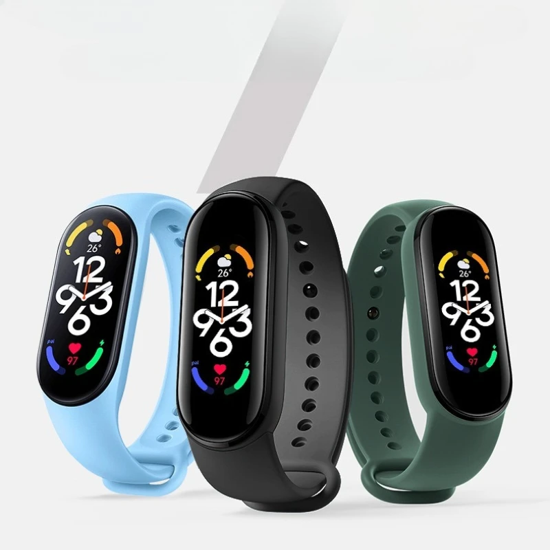 Silikon-Uhrenarmband für Xiaomi Mi Band 7 6 5 4 3 NFC Armband Uhrenarmbänder Correa Mi Band 6 7 5 4 Smartwatch Zubehör