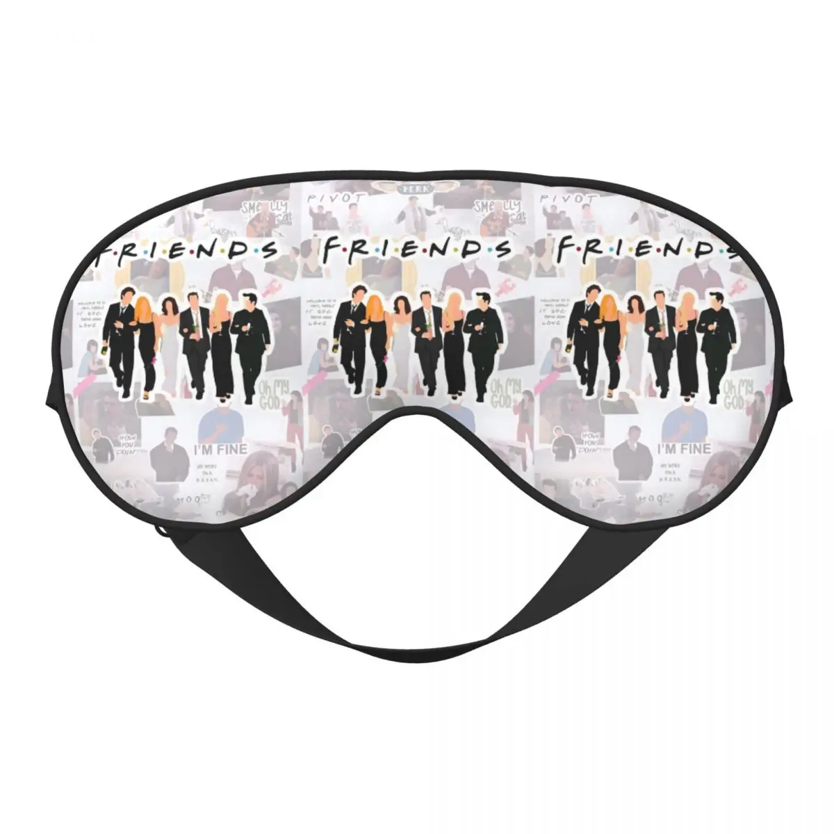 

Мягкая дорожная маска для глаз с забавной цитатой на заказ, двухсторонняя повязка на глаза, креативное классическое ТВ-шоу, блокируемая легкая повязка на глаз на открытом воздухе