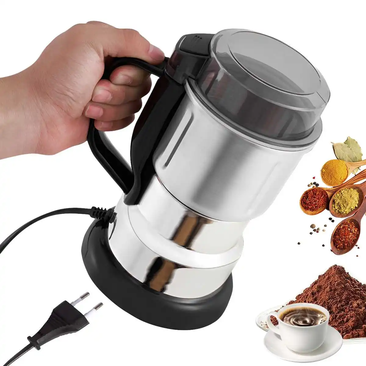 Electric Multifunctional New Grinder Coffee Kitchen Beans Cereal Nuts Spices Grains Grinder Machine For Home Coffee Grinders