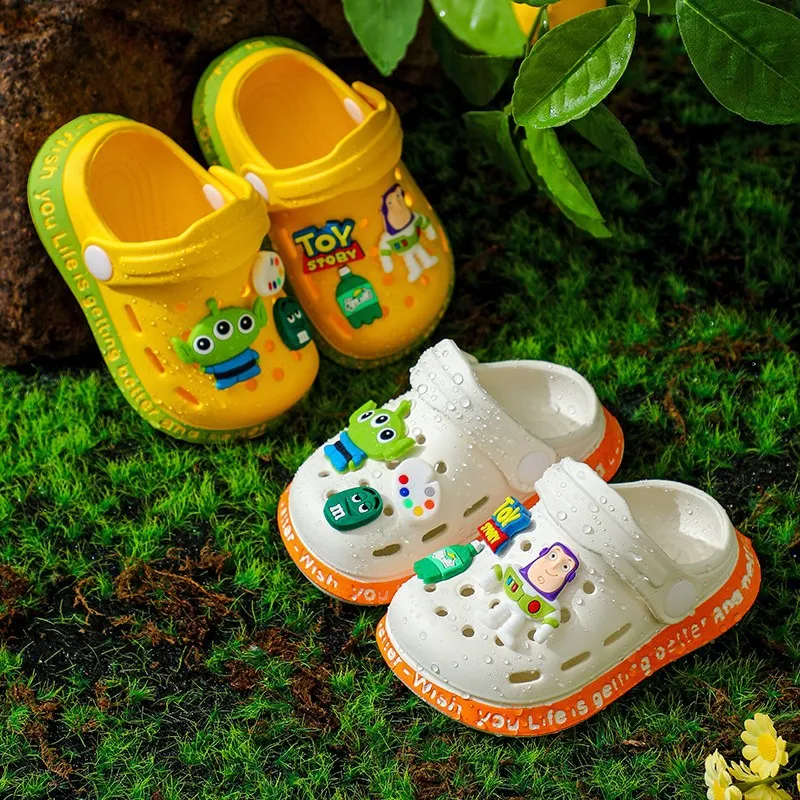 Disney Toy Story Buzz Lightyear Sandals baby Todder Shoes Kids Beach Shoes Cute Children Cartoon Boys And Girls Clogs Slipper