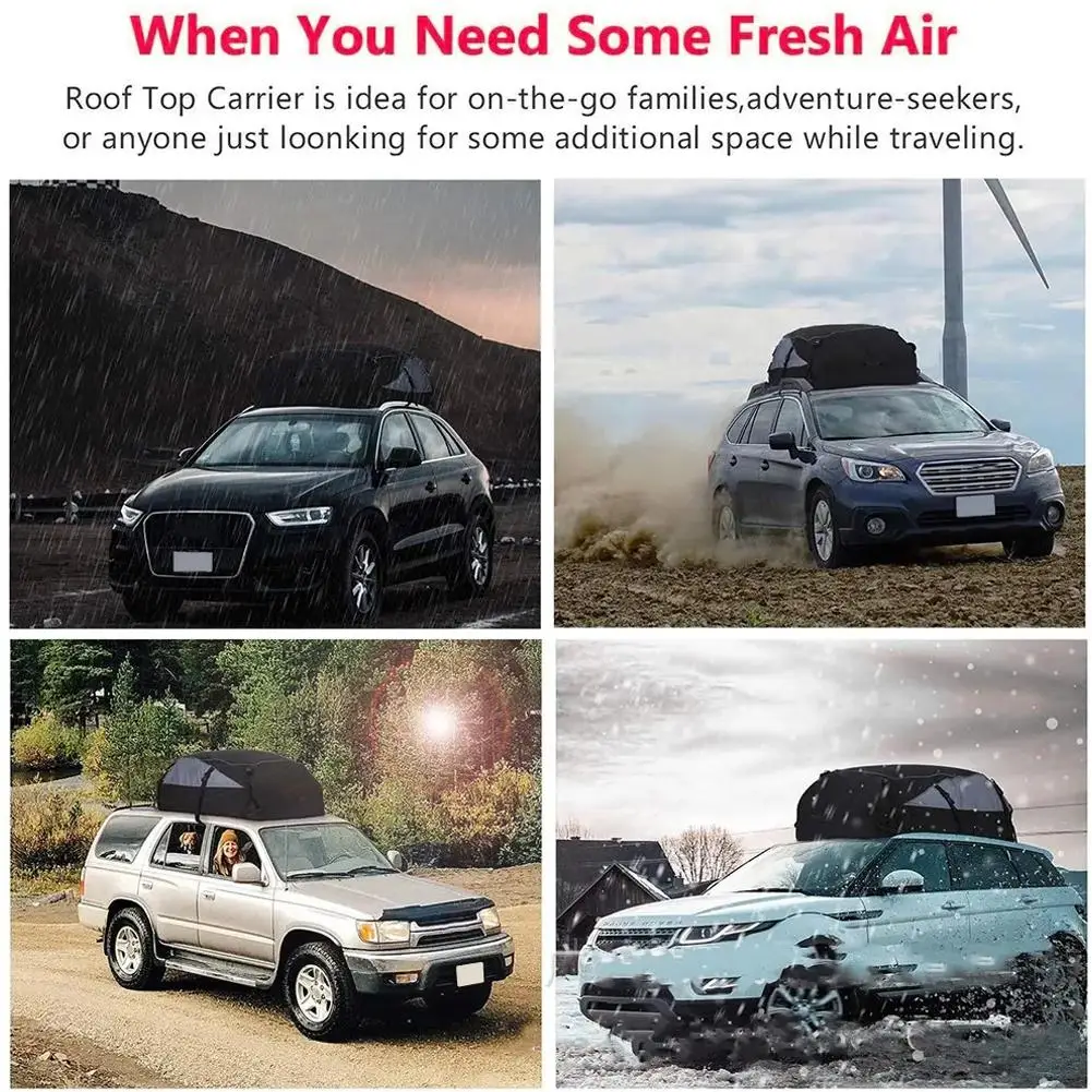

Car Cargo Roof Foldable Bag Waterproof Auto Rooftop Luggage Carrier Storage Bag 600D Oxford For Car SUV Van Foldable Roofs Bags