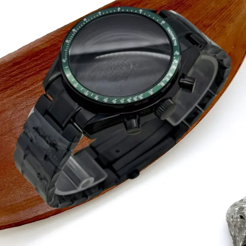 Multifunctional 39.6mm Speedmster Watch Case Suitable for Omg VK63 Quartz Movement Watch Parts for 20mm Strap Case Bezel No Logo