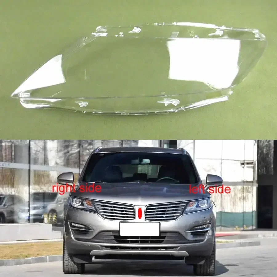 

For Lincoln MKC 2014 2015 2016 2017 2018 Front Headlamp Cover Transparent Lampshade Lamp Shade Headlight Shell Lens Plexiglass