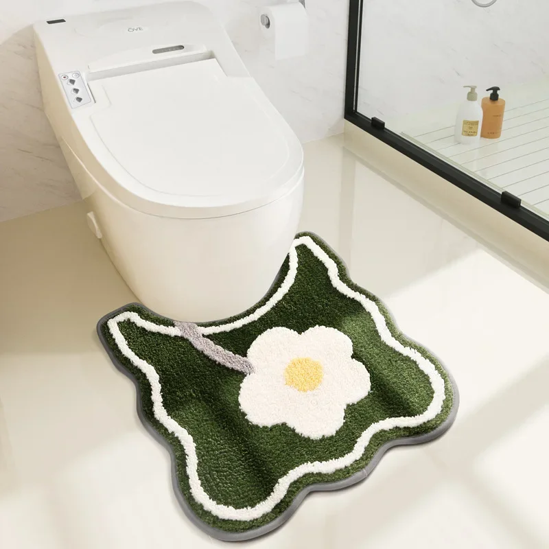 Bath Mat Set Bathroom Non Slip Carpet Entrance Door Mat Bedside Rug Kitchen Oil-proof Mat High-quality Home Floor Mats