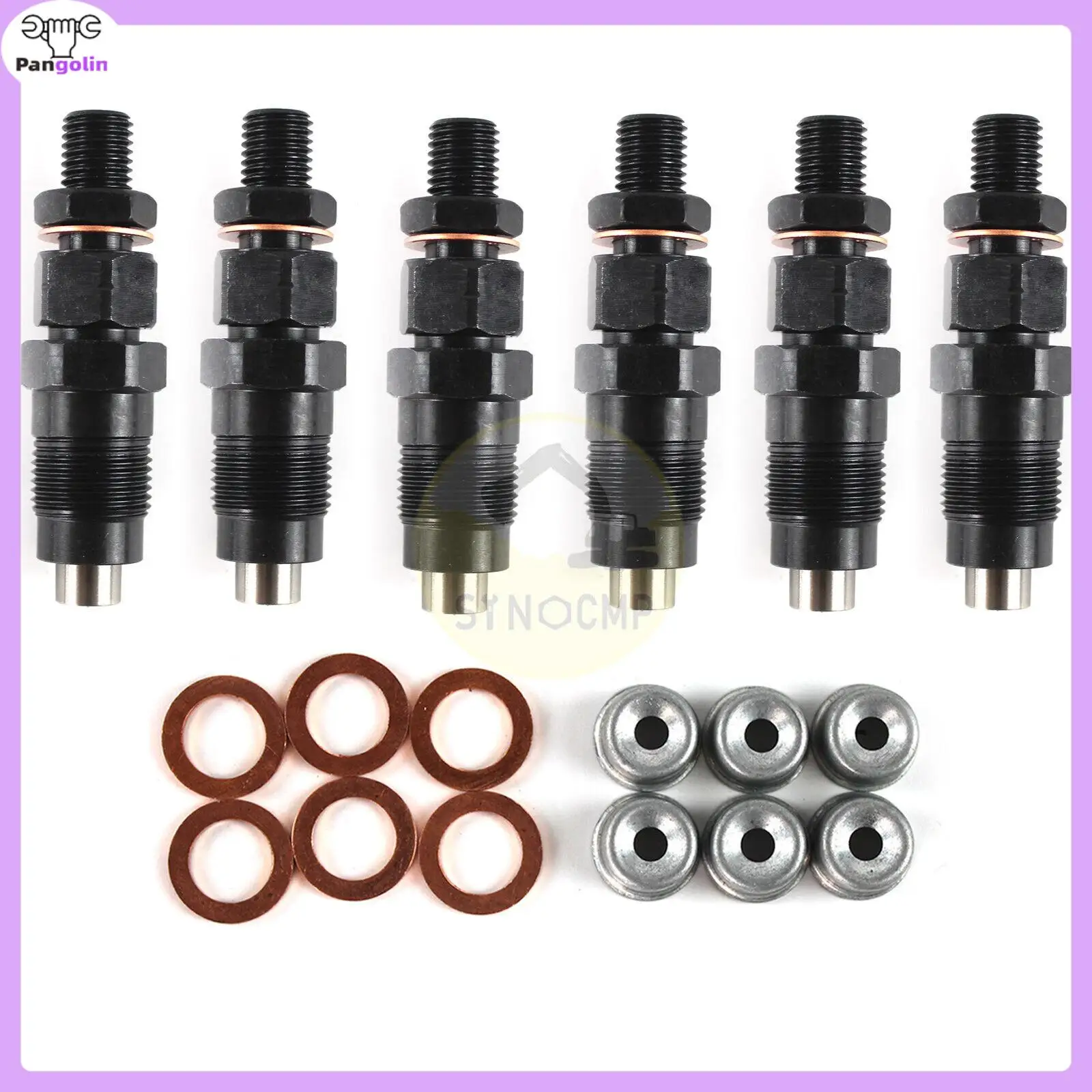 

New Fuel Injectors Set with Rings Diesel For Landcruiser Coaster 1HZ 70 & 80 Series