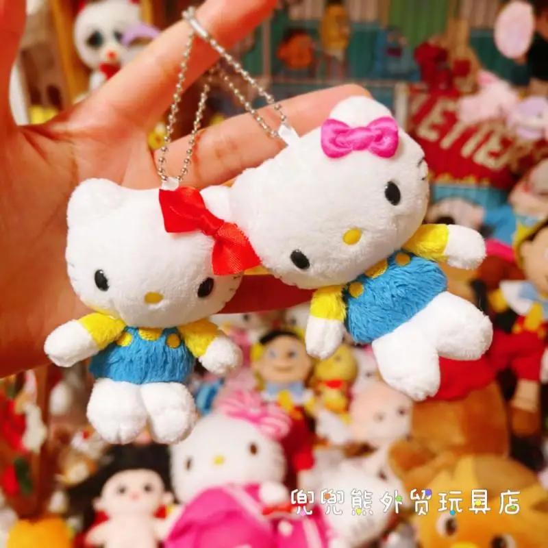 

Cartoon Sanrioed Hello Kittys Plush Toys Ins Girly Heart Kawaii Backpack Doll Pendant Jewelry Keychain Accessories Holiday Gifts